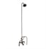 Barclay 4062-PL-PN 75" Three Handle Deck Mounted Tub Filler with Handshower and Showerhead in Polished Nickel