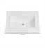 Fairmont Designs TS4-S2522MW1 24 1/2" Single Hole Rectangular Vanity Top with Integrated Sink in Matte White