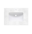 Fairmont Designs TQ-S3022CQ1 30 3/8" Single Hole Quartz Vanity Top for Rectangular Sink in Carrera Quartz