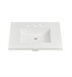 Fairmont Designs TS4-S3122MW8 30 1/2" Three Hole Rectangular Vanity Top with Integrated Sink in Matte White