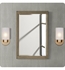 Fairmont Designs 1543-M24 Ambassador 24" Wall Mount Rectangular Framed Mirror in Antique Grey (Qty. 2)-[DISCONTINUED]