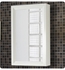 Fairmont Designs 1517-MC19 Studio One 19" Surface Mount Mirrored Medicine Cabinet in Glossy White-[DISCONTINUED]