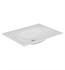 Keuco 31140310750 Ceramic Rectangular Drop-In Bathroom Sink in White