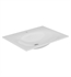 Keuco 31140310751 Ceramic Rectangular Drop-In Single Tap Hole Bathroom Sink in White