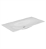 Keuco 31150311051 Ceramic Rectangular Drop-In Single Tap Hole Bathroom Sink in White