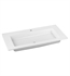 Keuco 32150311051 Ceramic Rectangular Drop-In Single Tap Hole Bathroom Sink in White