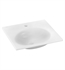 Keuco 31198310451 Ceramic Oval Drop-In Single Tap Hole Bathroom Sink in White