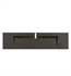 Glossy Dark Gray Solid Surface Top with Integrated Sink [DISCONTINUED]