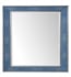 James Martin 961-M28-SL-DB Element 27 1/2" Wall Mount Framed Rectangular Mirror in Silver with Delft Blue (Qty. 2)
