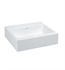 Laufen H8154320001091 Living City 17 3/4" Wall Mount Rectangular Bathroom Sink in White, without Tap Hole
