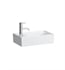 Laufen H8153350001111 Kartell 18 1/8" Wall Mount Rectangular Bathroom Sink with with Left Side Tap Hole in White