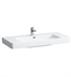 Laufen H8139660001041 Pro S 41 3/8" Wall Mount Rectangular Bathroom Sink with Overflow in White, One Hole Tap