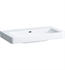 Laufen H8139650001091 Pro S 33 1/2" Wall Mount Rectangular Bathroom Sink with Overflow in White, without Tap Hole