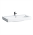 Laufen H8139650001041 Pro S 33 1/2" Wall Mount Rectangular Bathroom Sink with Overflow in White, One Hole Tap