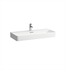 Laufen H8162870001041 Val 37 3/8" Wall Mount Rectangular Bathroom Sink in White, One Hole Tap