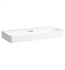 Laufen H8162870001091 Val 37 3/8" Wall Mount Rectangular Bathroom Sink in White, without Tap Hole