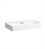 Laufen H8102850001091 Val 29 1/2" Wall Mount Rectangular Bathroom Sink in White, without Tap Hole