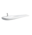 Laufen H8149714001041 Ilbagnoalessi One 63" Wall Mount Bathroom Sink with Left Basin in White, One Hole Tap