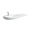 Laufen H8149734001041 Ilbagnoalessi One 47 1/4" Wall Mount Bathroom Sink with Left Basin in White, One Hole Tap