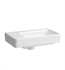Laufen H8159550001091 Pro S 18 7/8" Wall Mount Rectangular Bathroom Sink with Tap Bank Left in White, without Tap Hole