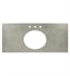 Native Trails NSV48-AO Native Stone Vanity Top with Widespread Faucet Holes for Oval Sink in Ash