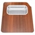Franke OC2-45SP Solid Wood Cutting Board with Stainless Colander