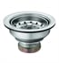 Moen 22036 x2 3 1/2" Drop-in Basket Strainer with Drain Assembly in Stainless Steel (Qty.2)