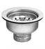 Moen 22037 3 1/2" Drop-in Basket Strainer with Drain Assembly in Satin Stainless Steel (Qty.2)