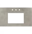 Native Trails NSV36-AR NativeStone Vanity Top with Rectangular Sink Cutout 8'' Widespread Faucet Holes in Ash