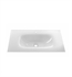 Aquabrass ABCG21070WH Kolori 28" Truecolor Glass Vanity Top without Overflow in White