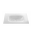 Aquabrass ABCG21090WH Kolori 36" Truecolor Glass Vanity Top without Overflow in White