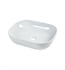 Ryvyr CVE183RC 18 1/4" Single Basin Rectangular Vessel Bathroom Sink in White