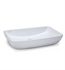 Ryvyr CVE237RC 23 1/2" Single Basin Rectangular Vessel Bathroom Sink in White (Qty-2)