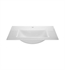 Ryvyr GST61MWT 24'' Tempered Glass Vanity Top with Integrated Rectangular Sink and Single Faucet Hole in White