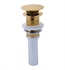 Brizo RP72413PG Push Button Pop-Up without Overflow in Polished Gold