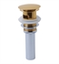 Brizo RP72414PG Push Button Pop-Up with Overflow in Polished Gold