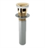 Brizo RP81628PG Push Button Pop-Up with Overflow in Polished Gold