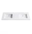 Avanity VUT61WT 61" Acrylic Vanity Top with Integrated Rectangular Sink in White