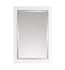 Avanity 18123-M24-WTS 24" Wall Mount Rectangular Framed Beveled Edge Mirror in White with Silver Trim