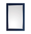 Avanity 18123-M24-NBS 24" Wall Mount Rectangular Framed Beveled Edge Mirror in Navy Blue with Silver Trim