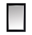 Avanity 18123-M24-BKS 24" Wall Mount Rectangular Framed Beveled Edge Mirror in Black with Silver Trim (Qty.2)