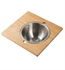 Kraus KAC-205BB 15 3/4" Workstation Kitchen Sink Serving Board Set with Stainless Steel Mixing Bowl