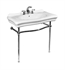 Icera 5053.631.500 Renaissance 31 1/8" Metal Console Stand in Polished Chrome for Bathroom Sink