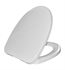 Icera S-235.01 Polypropylene Elongated Silent Close Quick Release Toilet Seat in White