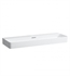 Laufen H8102890001091 Val 47 1/4" Wall Mount Rectangular Bathroom Sink in White without Faucet Hole
