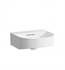 Laufen H8153410001091 Sonar 16 1/8" Wall Mount Bathroom Sink in White without Faucet Hole
