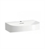 Laufen H8103420001041 Sonar 23 5/8" Wall Mount Rectangular Bathroom Sink in White with One Faucet Hole