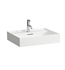 Laufen H8103330001041 Kartell 23 5/8" Wall Mount Rectangular Bathroom Sink in White with One Faucet Hole