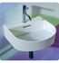 Laufen H8153417571041 Sonar 16 1/8" Wall Mount Bathroom Sink in Matte White with One Faucet Hole
