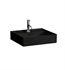 Laufen H8103320201041 Kartell 19 3/4" Wall Mount Rectangular Bathroom Sink in Black Glossy with One Faucet Hole